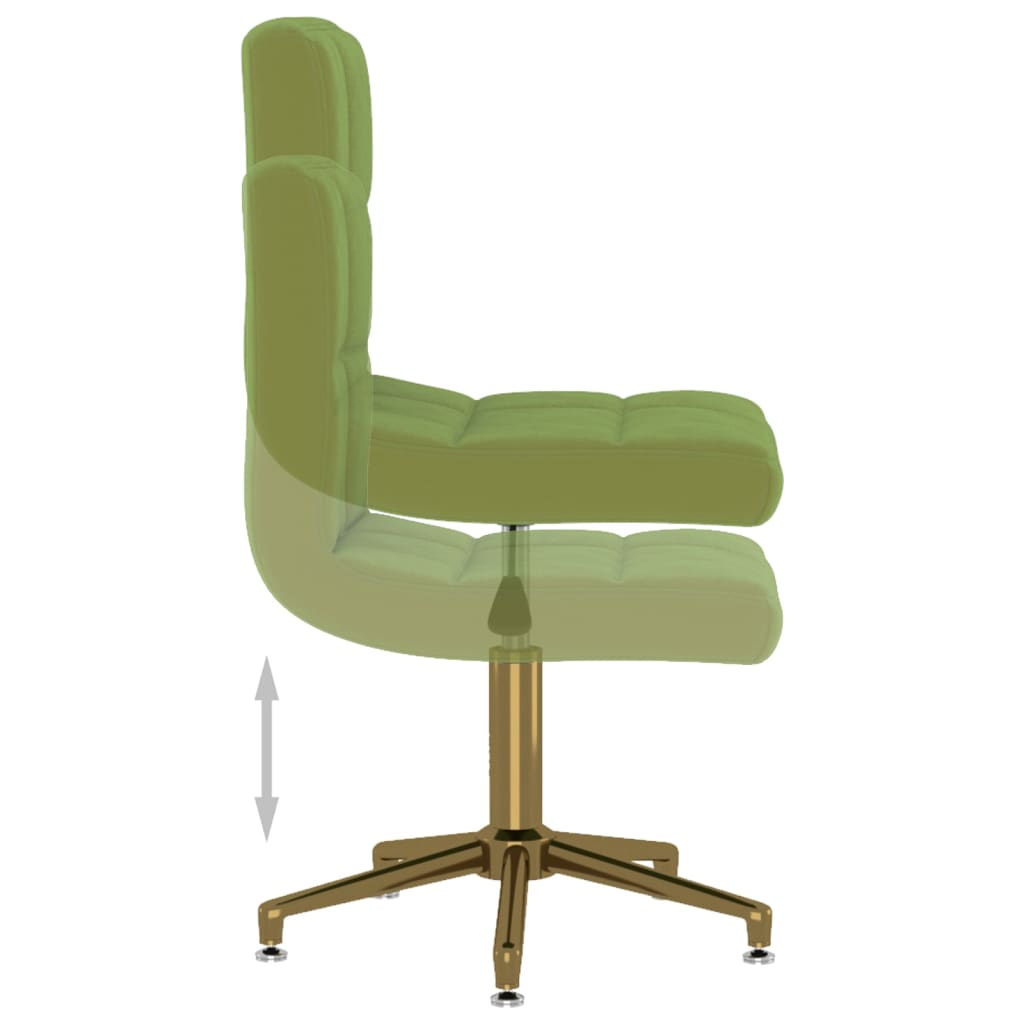 világoszöld bársony forgó irodaszék