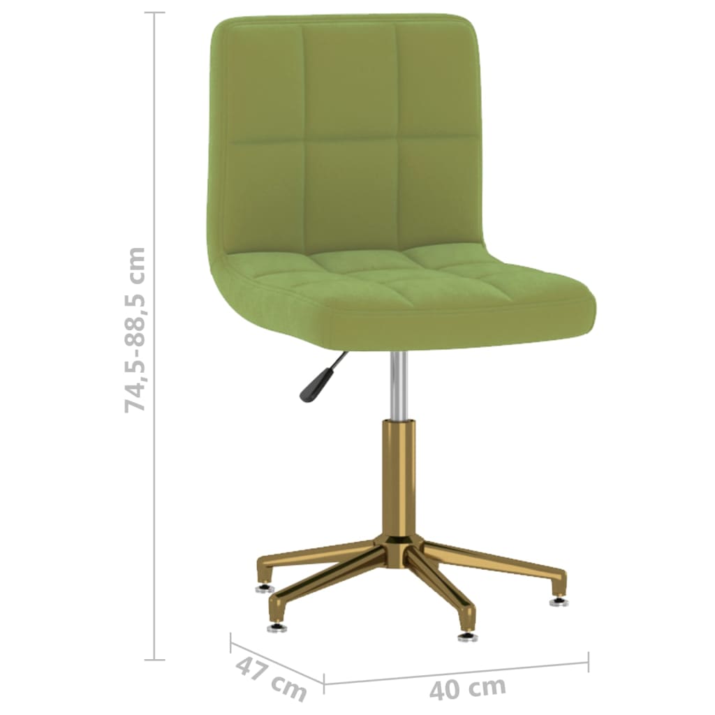 világoszöld bársony forgó irodaszék