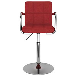 vidaXL Valgomojo kėdė, raudonojo vyno spalvos, audinys (334551)
