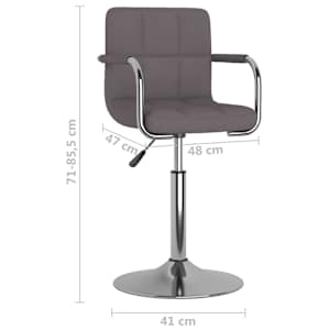 Jídelní židle taupe textil - obrázek 8