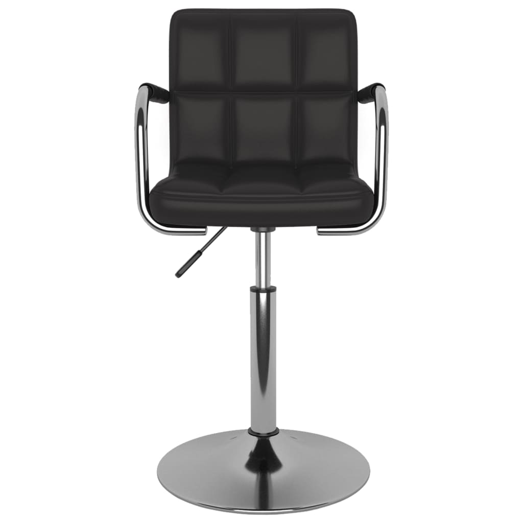 

vidaXL Eetkamerstoelen draaibaar 6 st kunstleer zwart