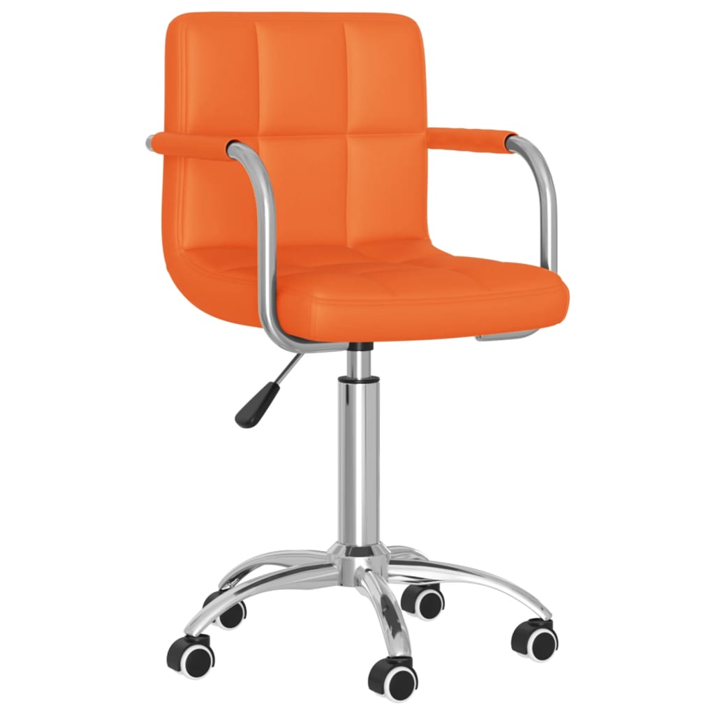 

vidaXL Eetkamerstoelen draaibaar 4 st kunstleer oranje