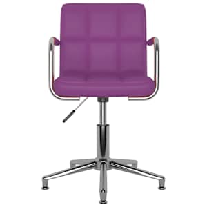 vidaXL Pasukama valgomojo kėdė, violetinė, dirbtinė oda (334757)