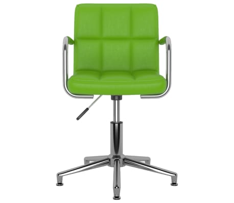vidaXL Pasukama valgomojo kėdė, žalios spalvos, dirbtinė oda (334758)
