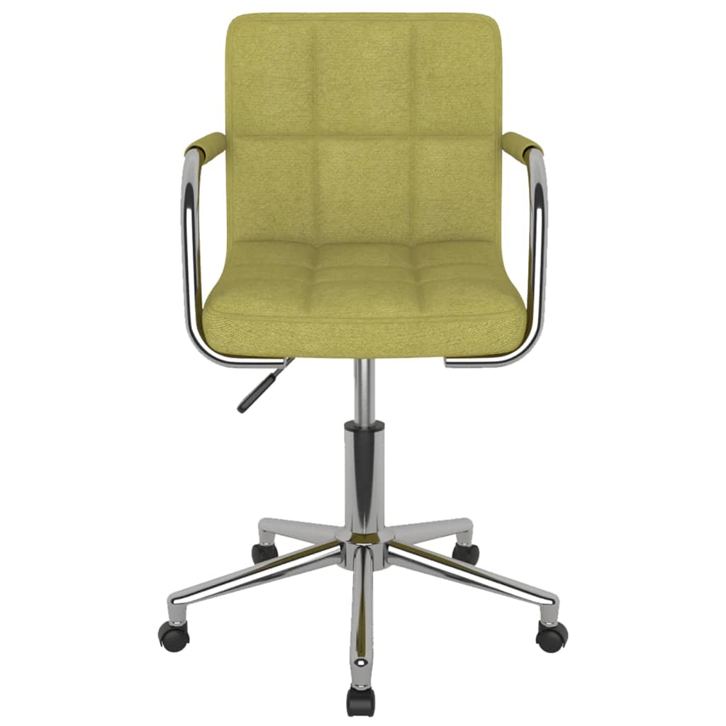 

vidaXL Eetkamerstoelen draaibaar 4 st stof groen