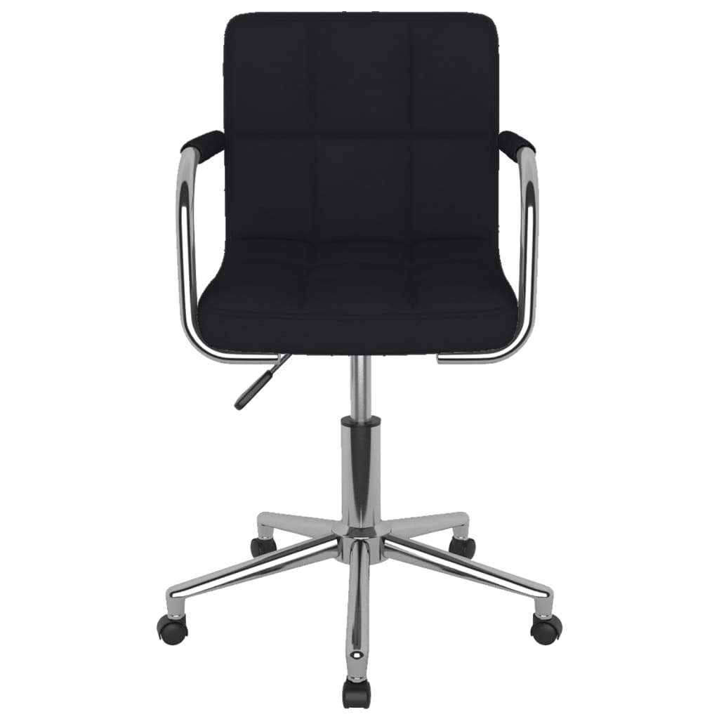 

vidaXL Eetkamerstoelen draaibaar 4 st stof zwart