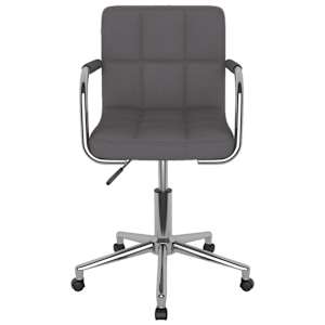 vidaXL Pasukamos valgomojo kėdės, 4vnt., taupe spalvos, audinys