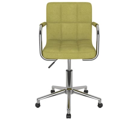 vidaXL Pasukama valgomojo kėdė, žalios spalvos, audinys (334796)