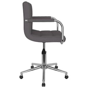 Otočná jídelní židle taupe textil - obrázek 3