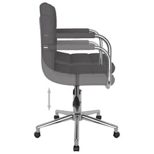 Otočná jídelní židle taupe textil - obrázek 4