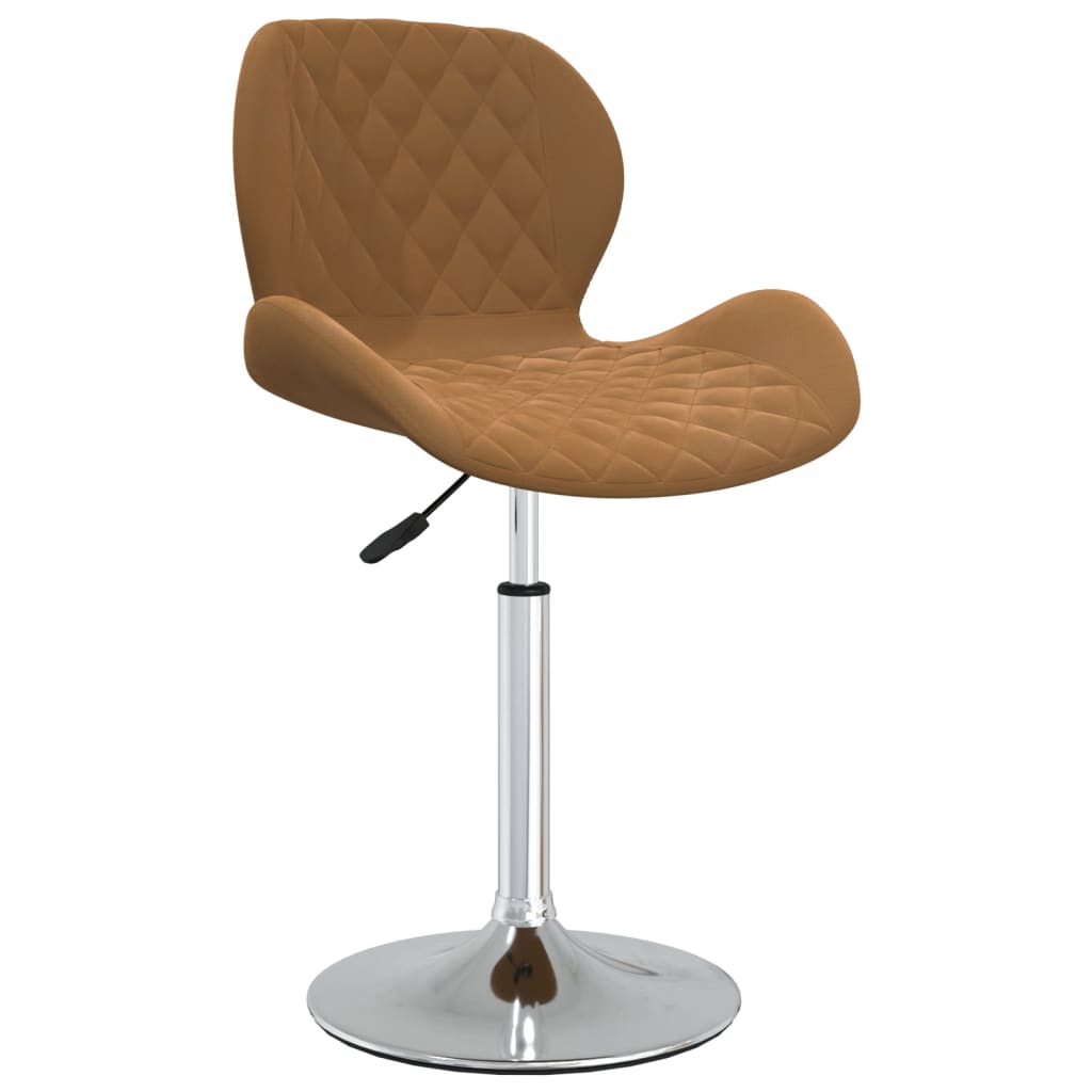 

vidaXL Eetkamerstoelen draaibaar 4 st fluweel bruin