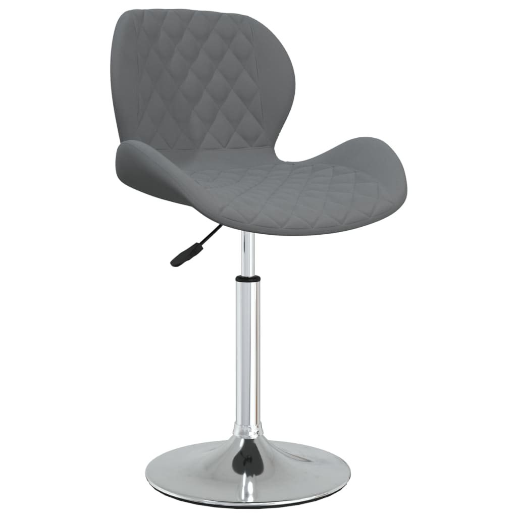 

vidaXL Eetkamerstoelen draaibaar 4 st fluweel donkergrijs