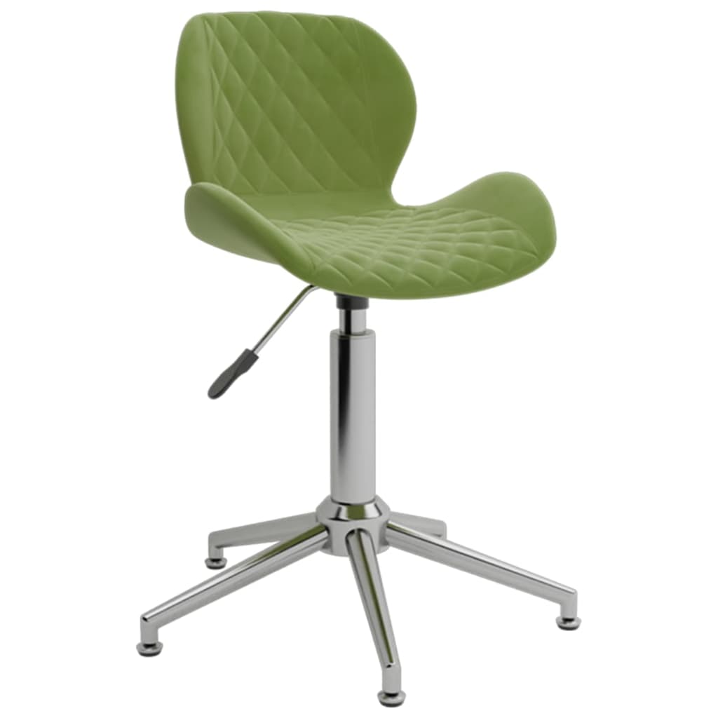 

vidaXL Eetkamerstoelen draaibaar 4 st fluweel lichtgroen