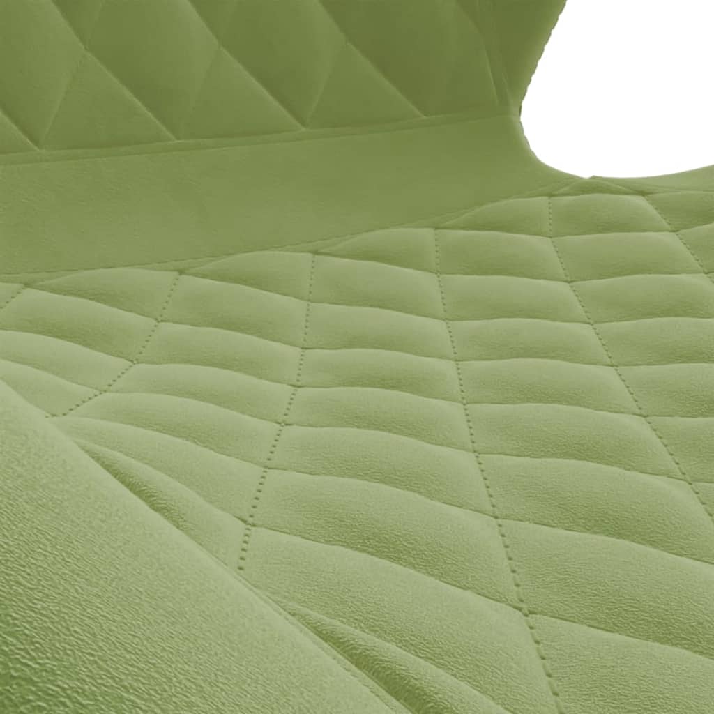 6 db világoszöld bársony forgó étkezőszék