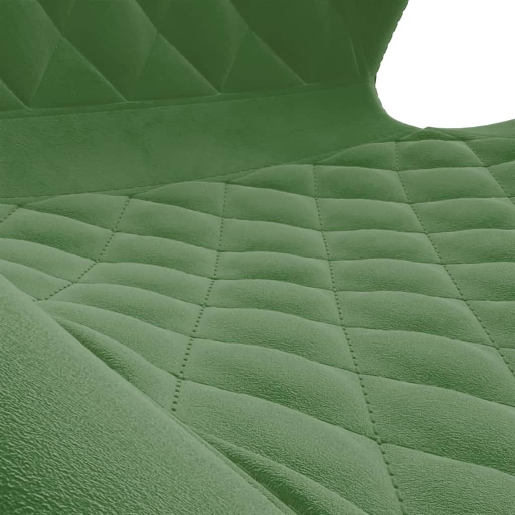 Въртящи се трапезни столове, 6 бр, тъмнозелени, кадифе