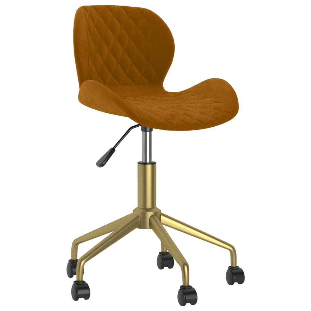 

vidaXL Eetkamerstoelen draaibaar 4 st fluweel bruin