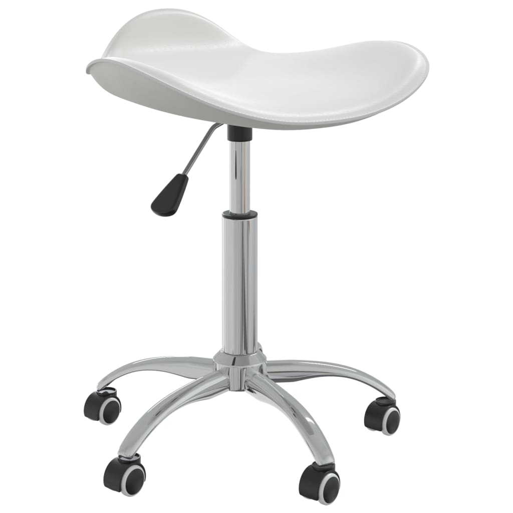 

vidaXL Eetkamerstoelen draaibaar 4 st kunstleer wit