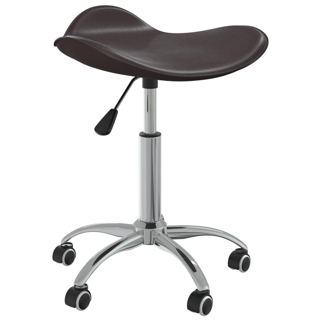 

vidaXL Eetkamerstoelen draaibaar 4 st kunstleer bruin