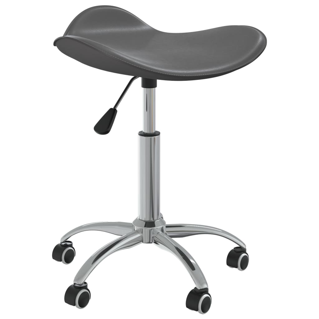 

vidaXL Eetkamerstoelen draaibaar 4 st kunstleer grijs