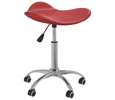 vidaXL Pasukamos valgomojo kėdės, 4vnt., vyno raudonos, dirbtinė oda