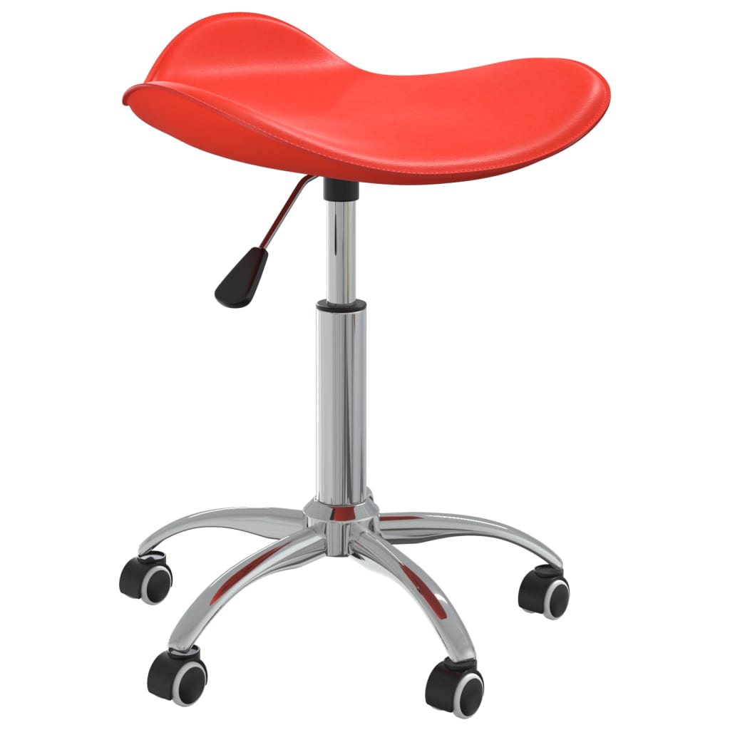 

vidaXL Eetkamerstoelen draaibaar 6 st kunstleer rood