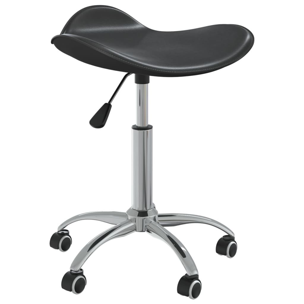Biuro kėdė, juodos spalvos, dirbtinė oda (323684)