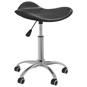 vidaXL kontoritool, must, kunstnahk