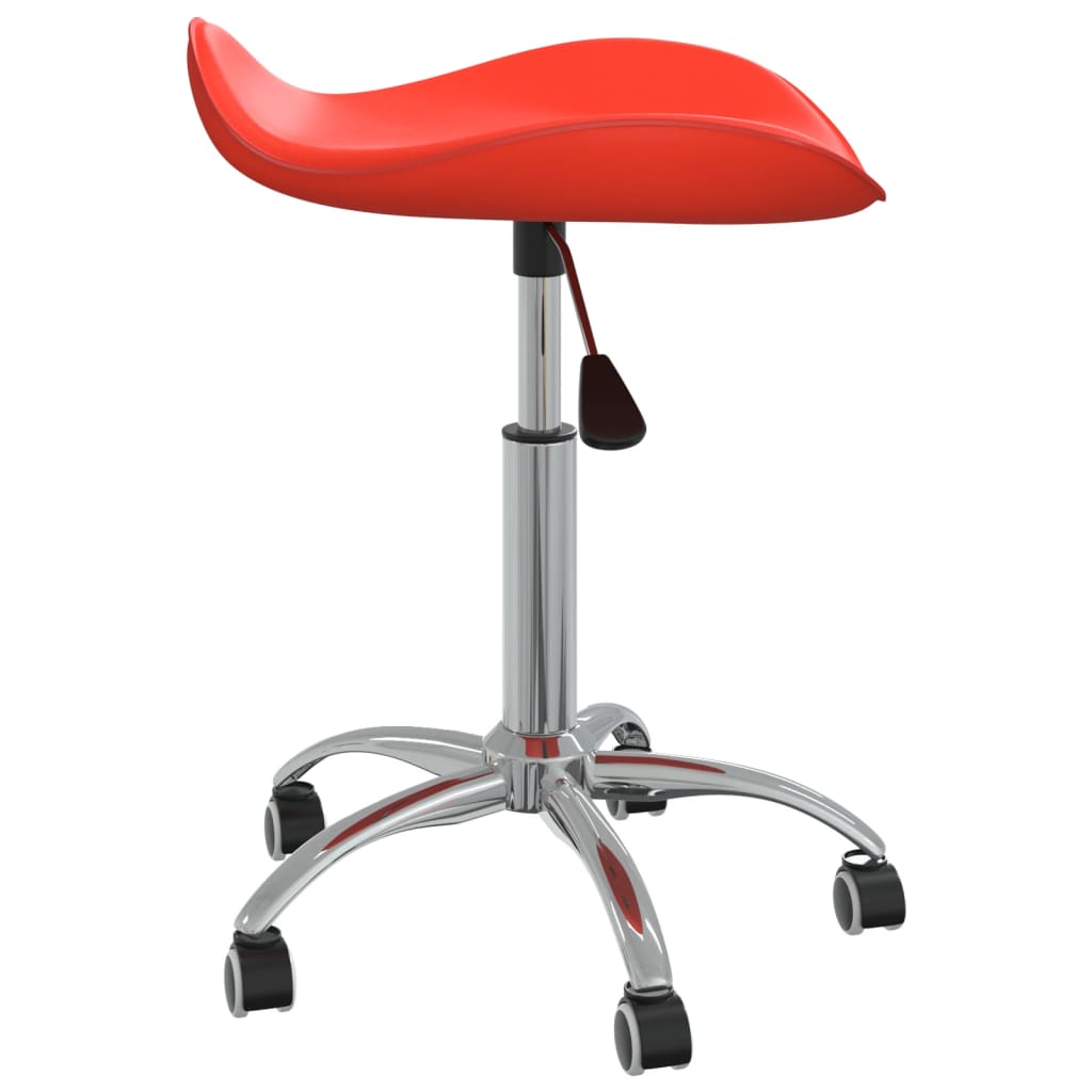 Kancelářská židle červená umělá kůže