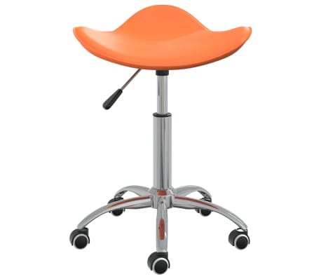 vidaXL Chaise de bureau Orange Similicuir