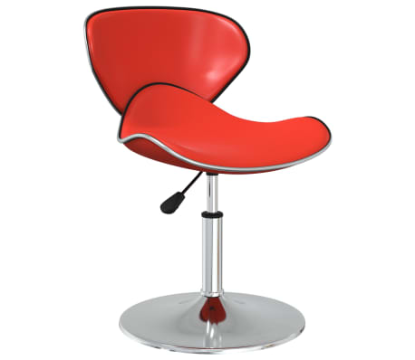 vidaXL Valgomojo kėdės, 4vnt., vyno raudonos, dirbtinė oda