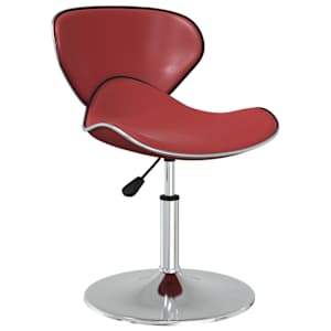 vidaXL Valgomojo kėdės, 4vnt., vyno raudonos, dirbtinė oda