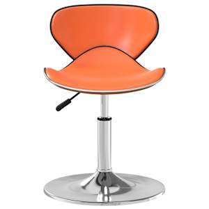 vidaXL Valgomojo kėdė, oranžinės spalvos, dirbtinė oda (335116)