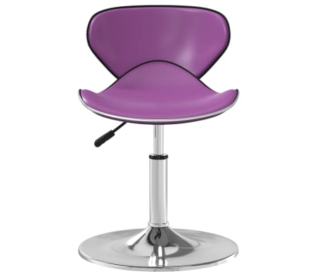 vidaXL Valgomojo kėdė, violetinės spalvos, dirbtinė oda (335117)