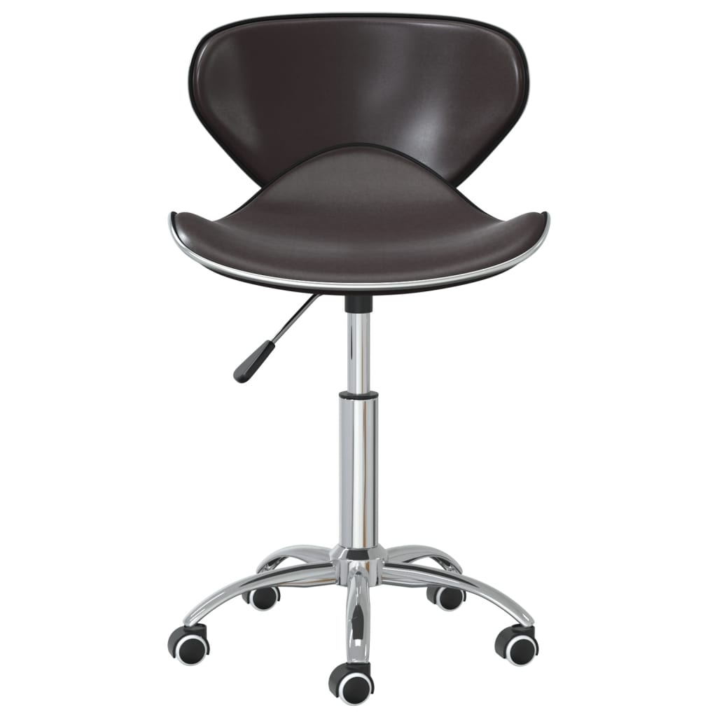 

vidaXL Eetkamerstoelen draaibaar 4 st kunstleer bruin