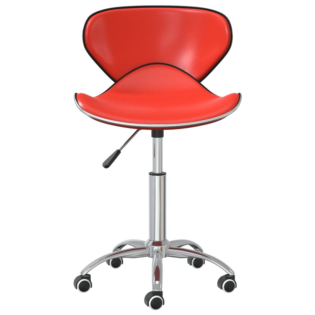 

vidaXL Eetkamerstoelen draaibaar 6 st kunstleer rood