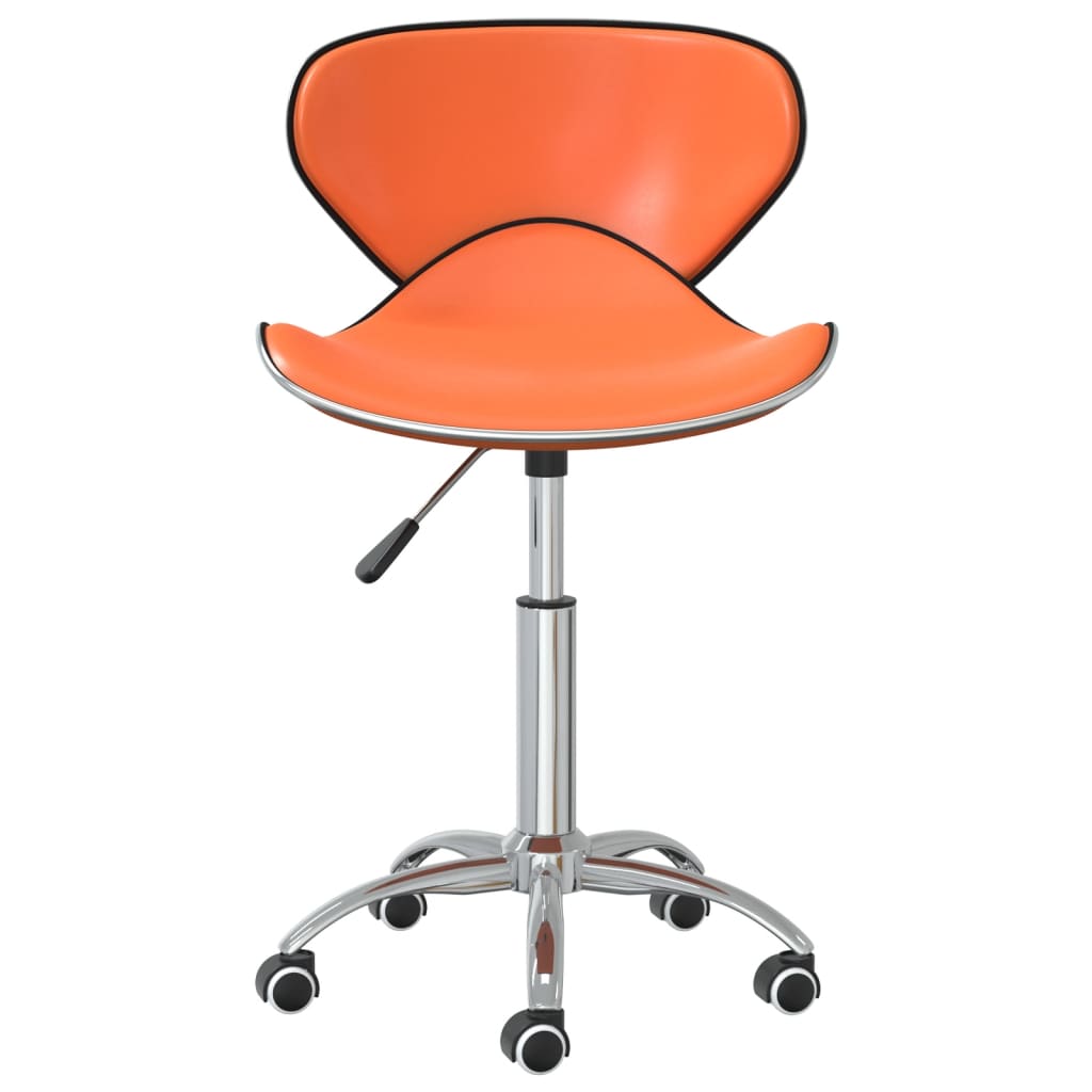 

vidaXL Eetkamerstoelen draaibaar 6 st kunstleer oranje