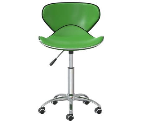 vidaXL Otočné jídelní židle 6 ks zelené umělá kůže