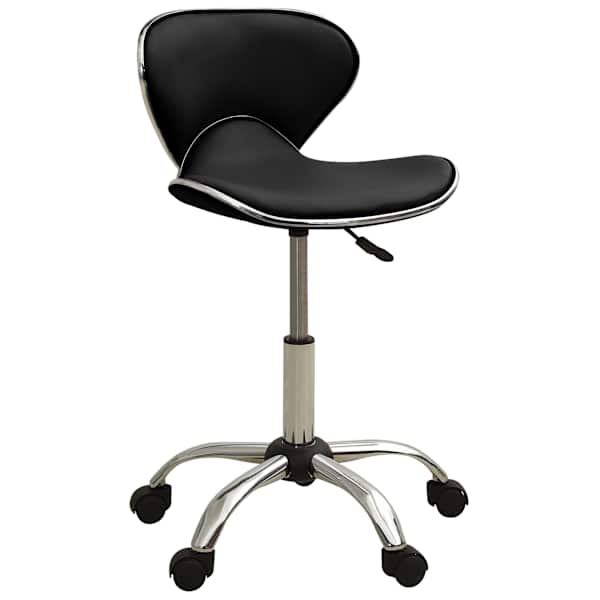 vidaXL kontoritool, must, kunstnahk