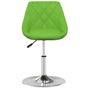 vidaXL Valgomojo kėdės, 4vnt., žalios spalvos, dirbtinė oda