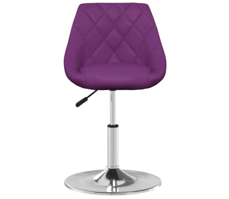 vidaXL Scaun de bar, violet, piele ecologică