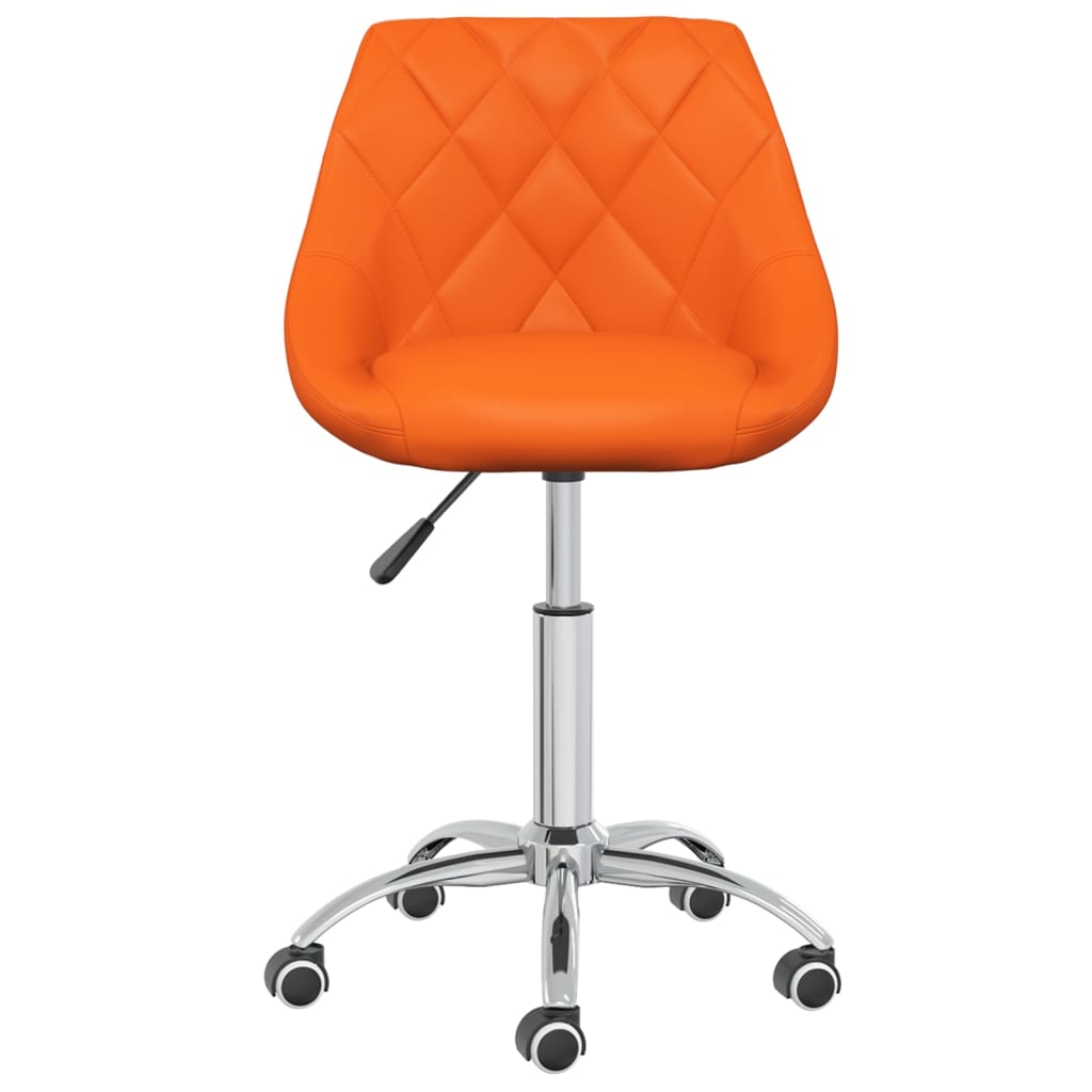 

vidaXL Eetkamerstoelen draaibaar 4 st kunstleer oranje