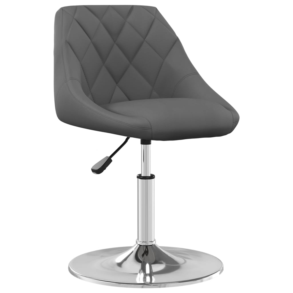 

vidaXL Eetkamerstoelen draaibaar 6 st fluweel donkergrijs