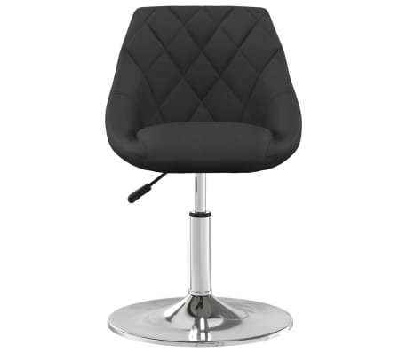 vidaXL Valgomojo kėdė, juodos spalvos, aksomas (335269)