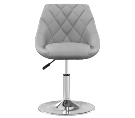 vidaXL Valgomojo kėdė, &scaron;viesiai pilkos spalvos, aksomas (335272)