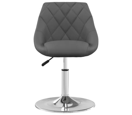 vidaXL Valgomojo kėdė, tamsiai pilkos spalvos, aksomas (335273)