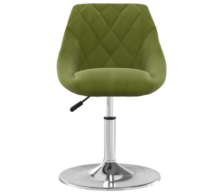 vidaXL Valgomojo kėdė, &scaron;viesiai žalios spalvos, aksomas (335274)