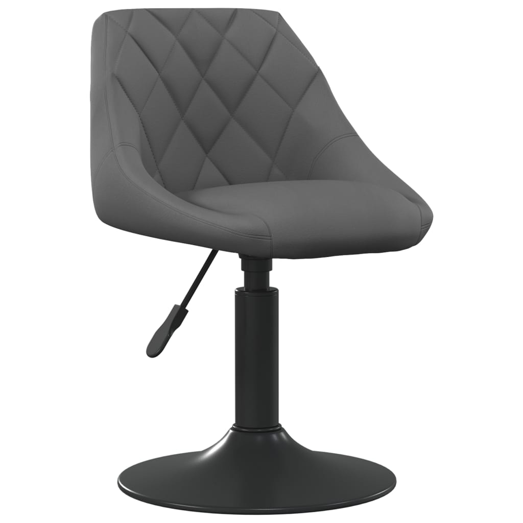 

vidaXL Eetkamerstoelen draaibaar 4 st fluweel donkergrijs