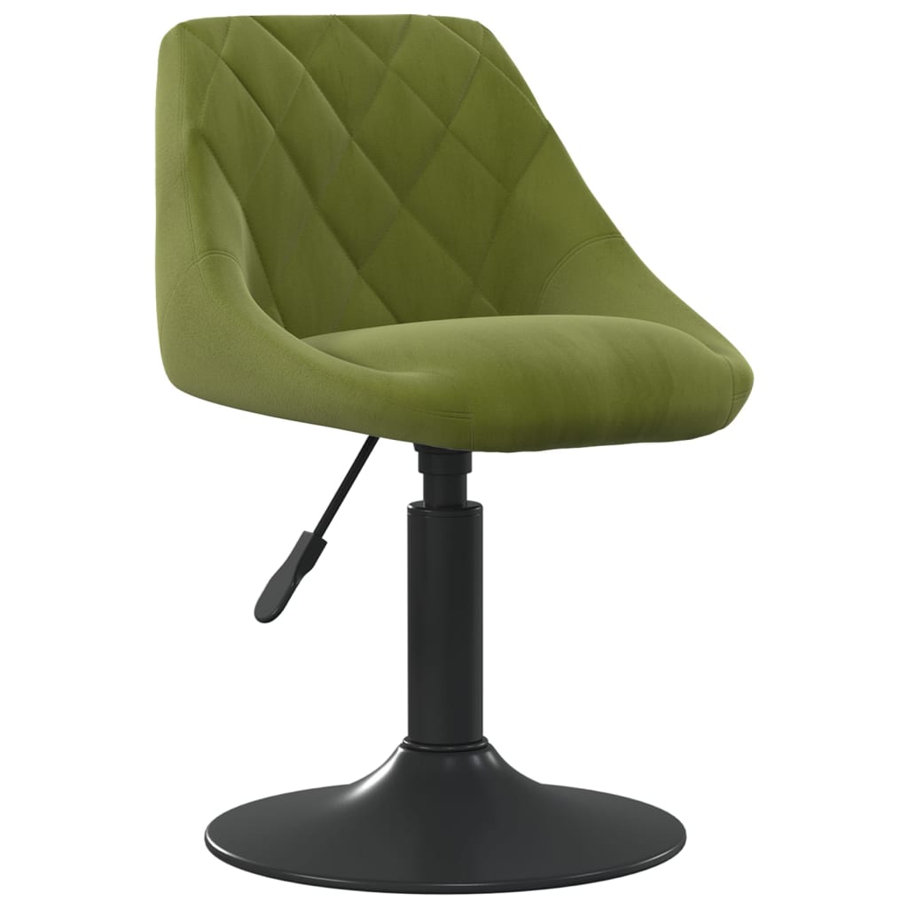 

vidaXL Eetkamerstoelen draaibaar 4 st fluweel lichtgroen