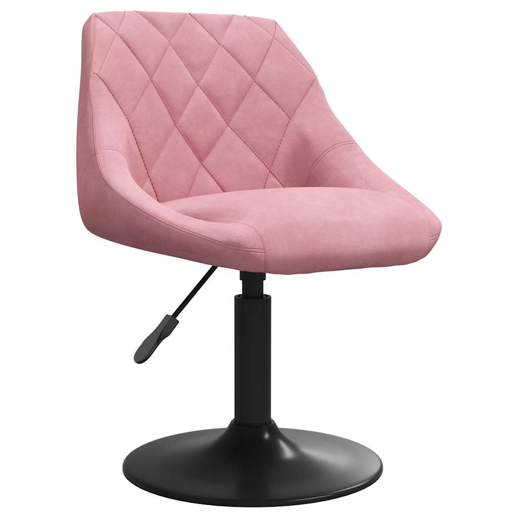 Thumbnail - vidaXL Esszimmerstühle 6 Stk. Drehbar Rosa Samt