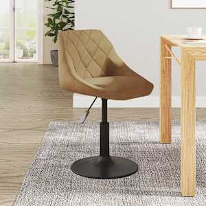 Jedilni stol rjav žamet